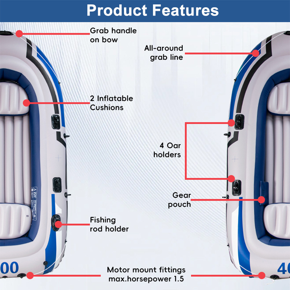 Inflatable Kayak/Backpack Boat/Air Mat/Fishing Boat
